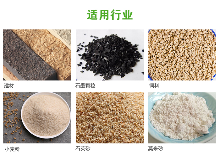 高頻振動篩主要用于化工，建材，石墨顆粒，飼料，小麥粉，石英砂，豆漿，果汁等各種物料的干法、濕法篩分、分級、脫水，過濾。